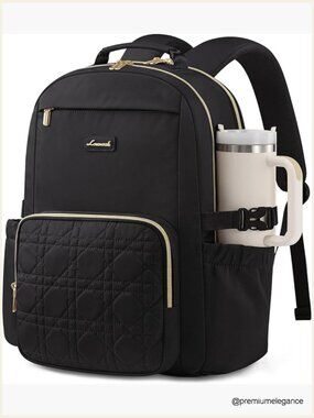 Laptop Backpack for Women 15.6 Inch Work Travel Backpack with Large Cup Pocket